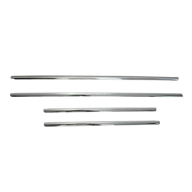 Window Molding Trim Streamer for VW Jetta A6 2011-2018 Steel Silver 6 Pcs - OMAC USA