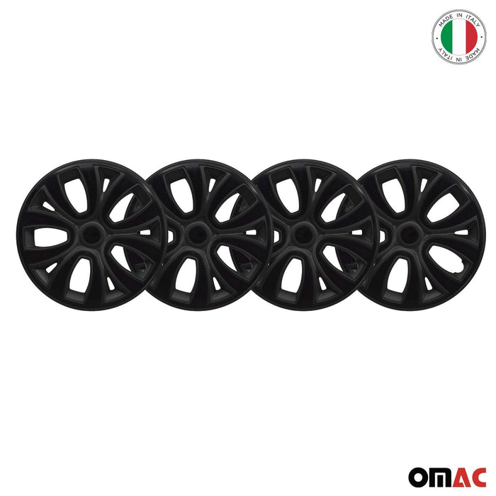 14" Wheel Covers Hubcaps R14 for Ford Black Matt Matte