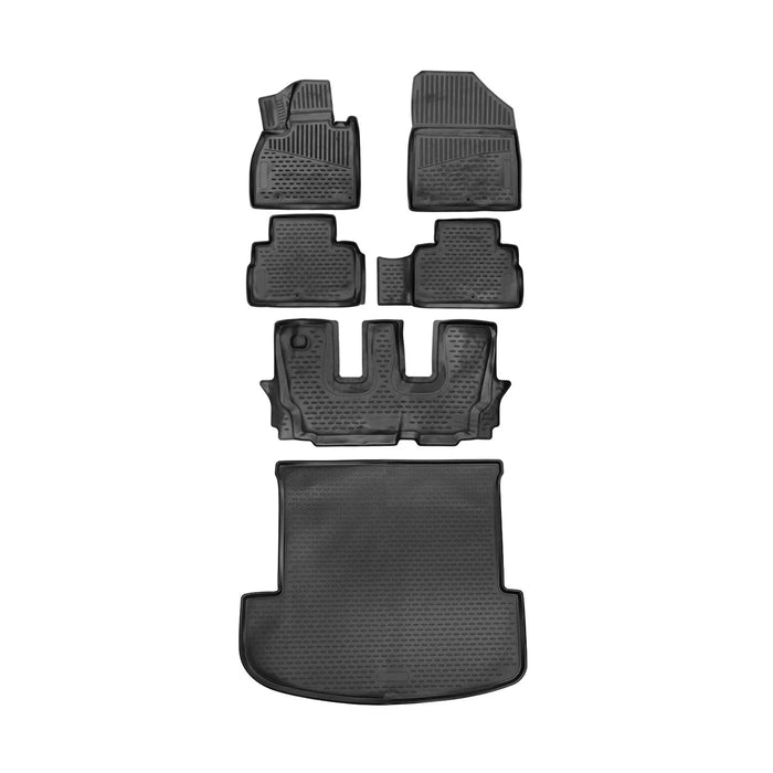 Custom Floor Mats & Cargo Liners for Kia Telluride 2020-24 Folded 3rd Row Seats