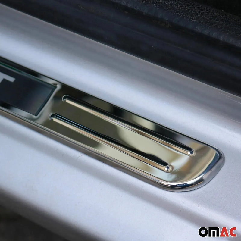 Kia K900 Optima Door Sill Scuff Plate Illuminated Sport Steel Silver 4 Pcs