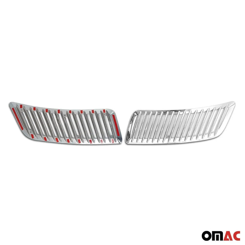 Front Bumper Grill Trim Molding for Mercedes Sprinter W906 2006-2018 Silver 2Pcs - OMAC USA