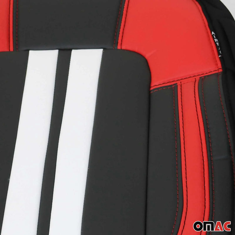 BMW Front Car Seat Covers Protector Polycotton Black Red White 2Pcs