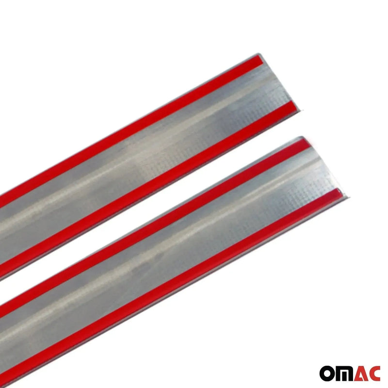 Door Sill Scuff Plate Scratch for Ford Transit Connect 2014-2019 Steel 2 Pcs - OMAC USA