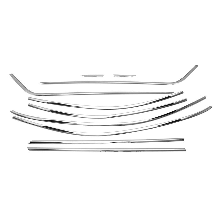 Window Molding Trim Streamer for Skoda Octavia 2013-2019 Steel Silver 10 Pcs