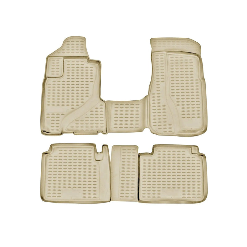 2002-2006 Honda CR-V Floor Mats Liners Full Set All Weather Beige