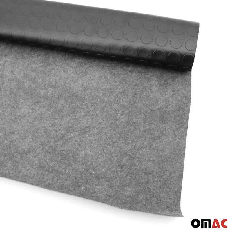 Rubber Pickup Truck Bed Liner Flooring Mat Trunk Mat Trimmable Black & Grey