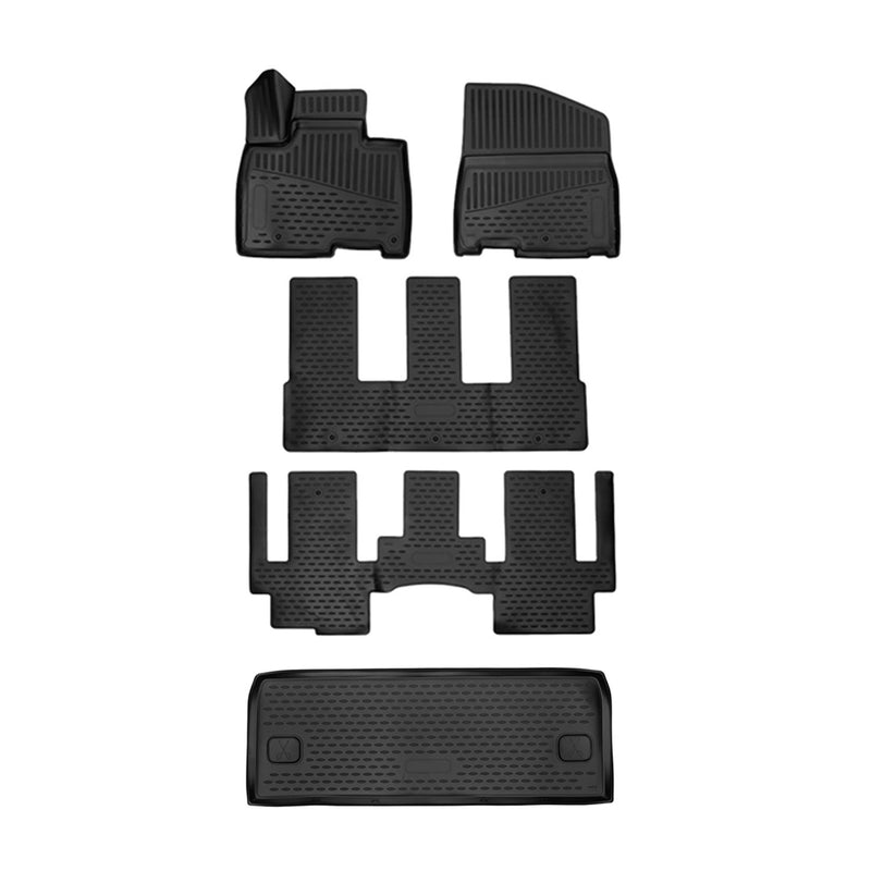 2022-2024 Kia Carnival Floor Mats & Cargo Liner Full Set All Weather Black