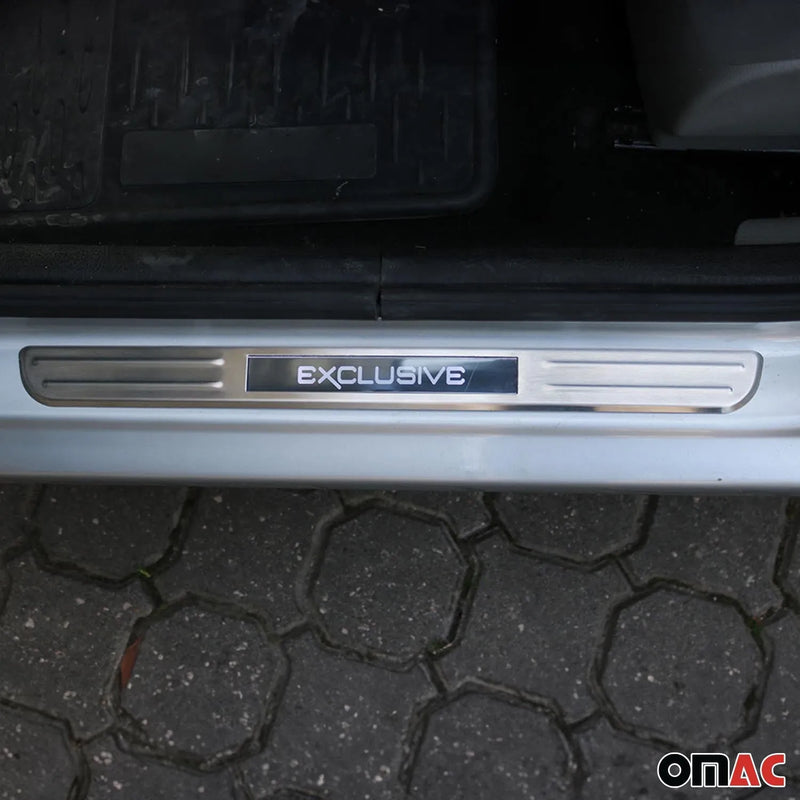 Lexus SC Door Sill Scuff Plate Illuminated Exclusive Brushed Steel 2Pcs