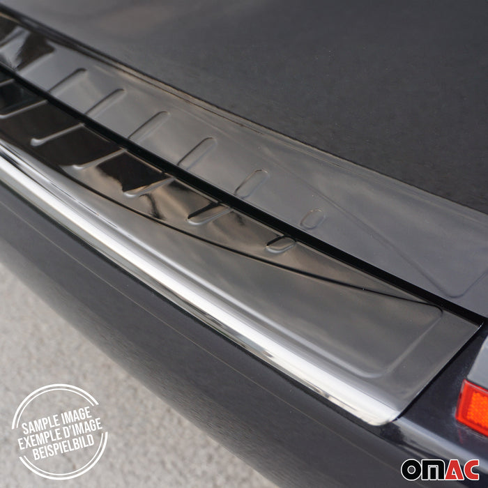 Rear Bumper Sill Cover Guard for Mercedes GLC Class X253 2016-2022 Steel Dark