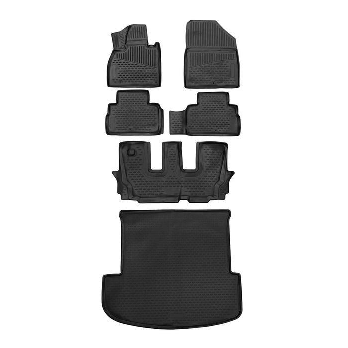 Custom Floor Mats & Cargo Liners for Kia Telluride 2020-24 Unfolded 3rd Row Seat