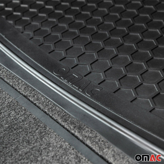 Trimmable Trunk Cargo Mats Liner Waterproof for GMC Acadia Black 1Pc