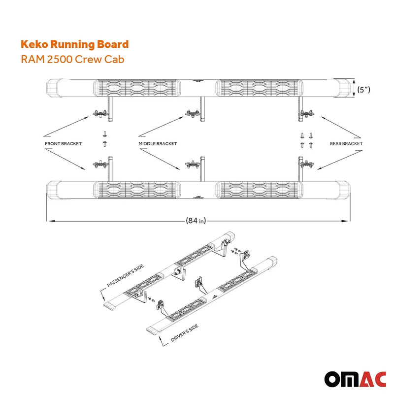 RAM 2500 Running Board Nerf Bar Side Step