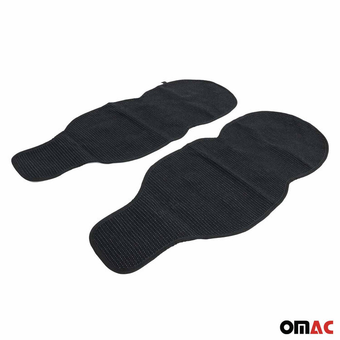 Antiperspirant Front Seat Cover Pads for Ford Black Grey 2 Pcs