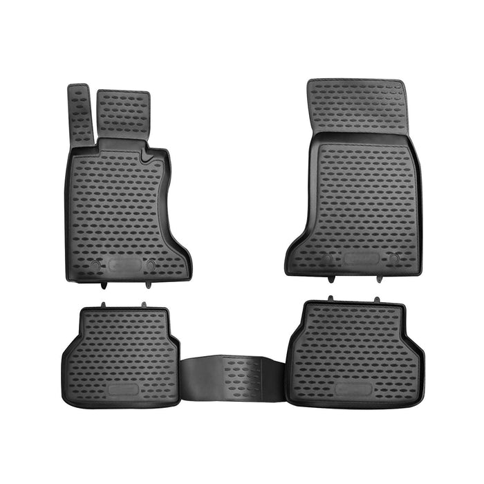 OMAC Floor Mats Liner for BMW 5 Series E60 E61 2004-2010 Rubber TPE Black 4Pcs