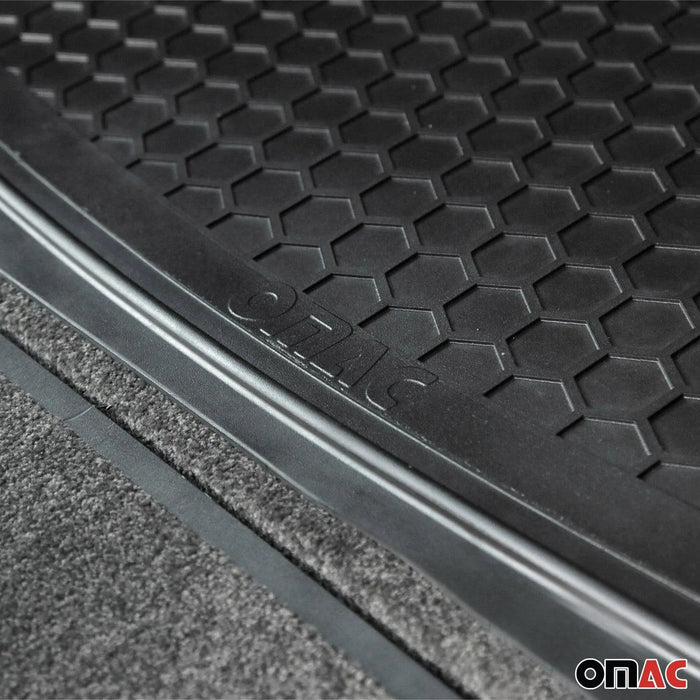 OMAC All Weather Rubber Trunk Cargo Liner Floor Mats for SUV Van Truck