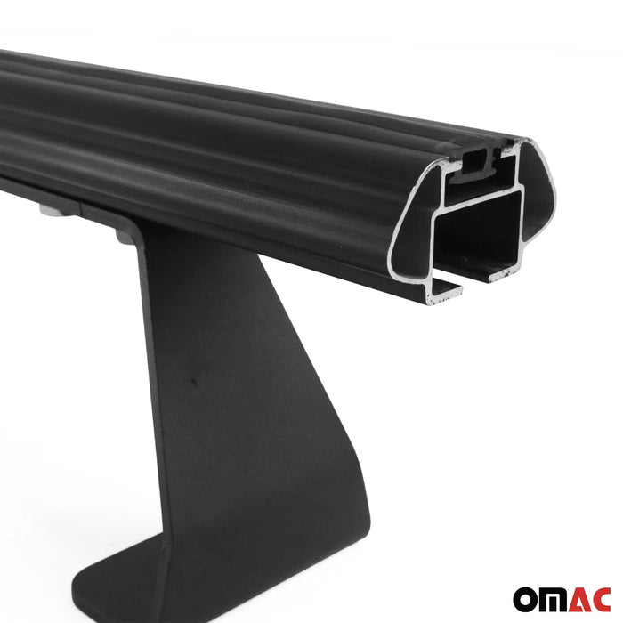 Trunk Bed Roof Racks Cross Bars for RAM ProMaster City 2015-2022 Alu Black