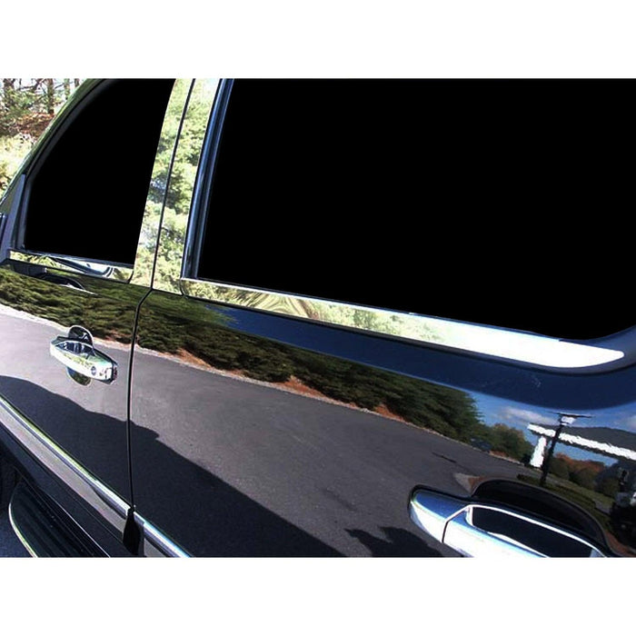 Stainless Steel Window Sill Trim 4 Pcs For 2007-2013 GMC Sierra