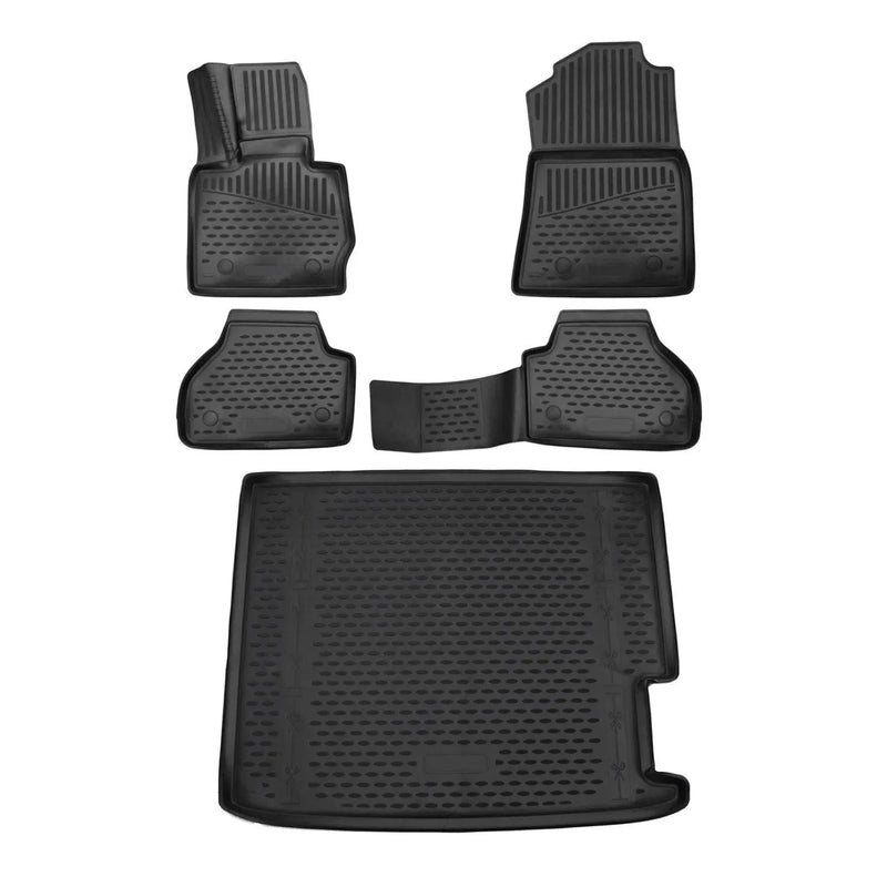 Custom Floor Mats & Cargo Liners for BMW X4 F26 2015-2018 Rubber TPE Black 5Pcs - OMAC USA