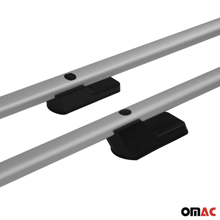 Roof Racks Side Rails Alu for VW Amarok 2010-2020 Gray 2 Pcs