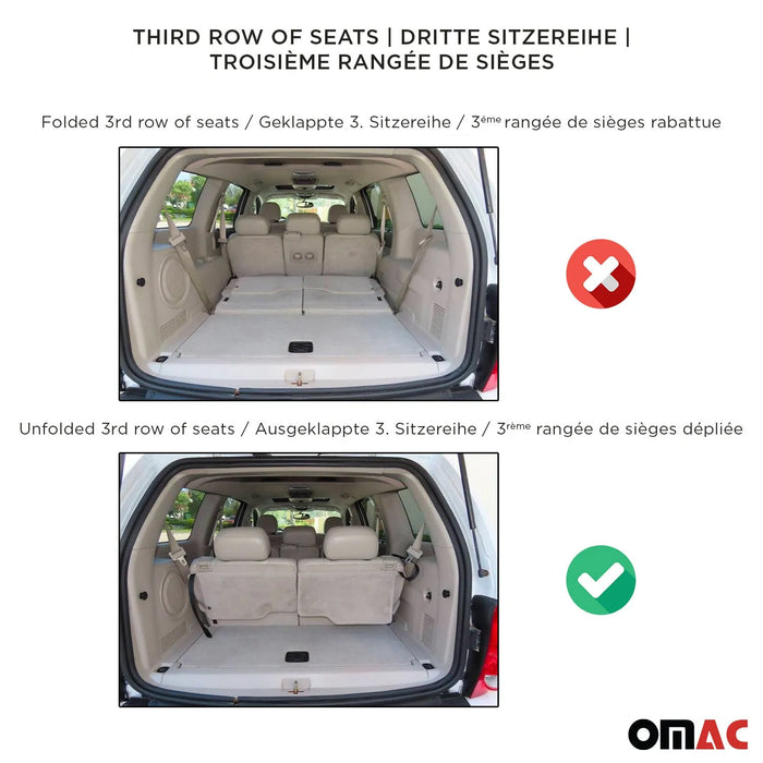 OMAC Premium Cargo Mat for Kia Sorento Hybrid PHEV 2021-2024 Unfolding 3rd Row