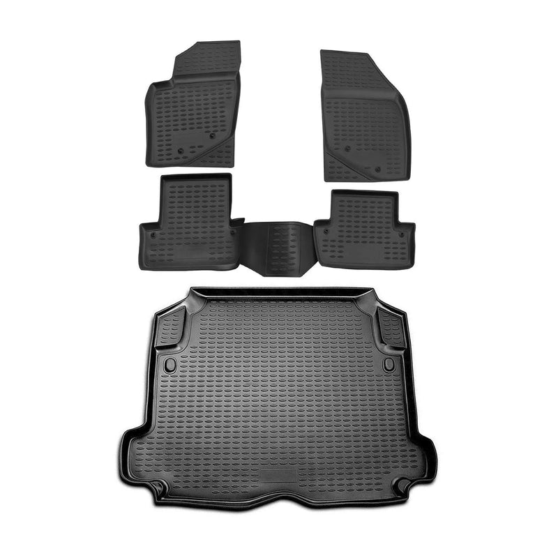 2001-2009 Volvo S60 Floor Mats & Cargo Liner Full Set All Weather Black