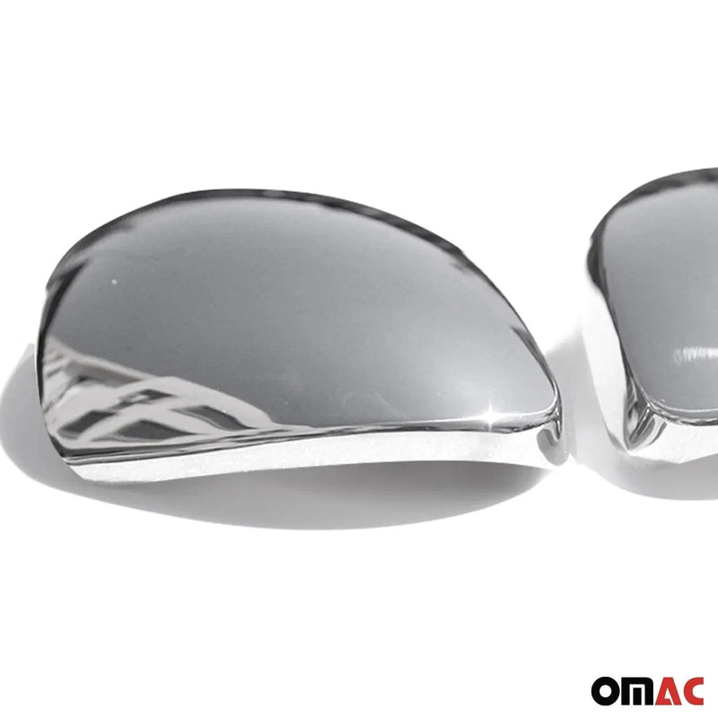 Side Mirror Cover Caps Fits VW Tiguan 2009-2017 Steel Silver 2 Pcs - OMAC USA