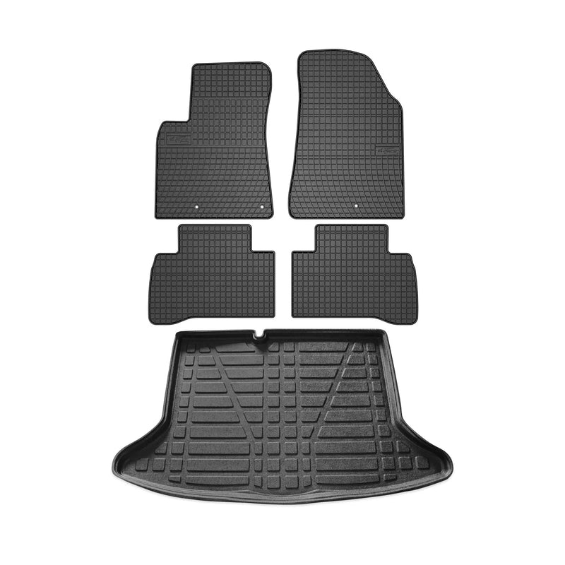 2017-2022 Kia Niro Floor Mats & Cargo Liner Full Set All Weather Black