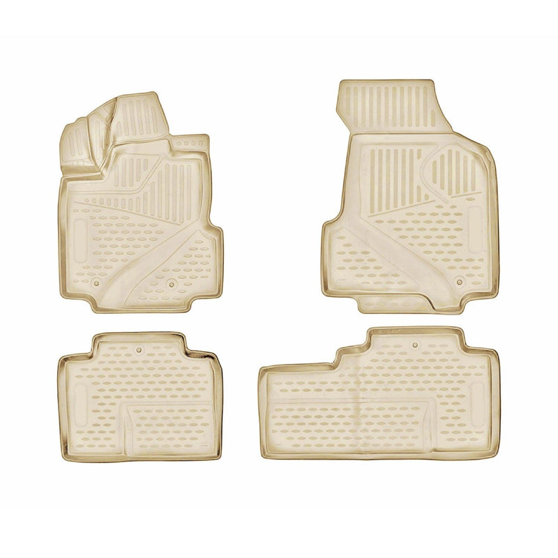 2006-2014 Honda Ridgeline Floor Mats Liners Full Set All Weather Beige