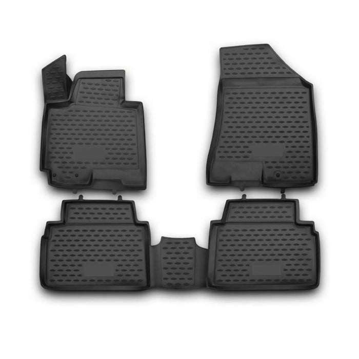 OMAC Floor Mats Liner for Kia Sportage 2011-2016 Black TPE All-Weather 4 Pcs