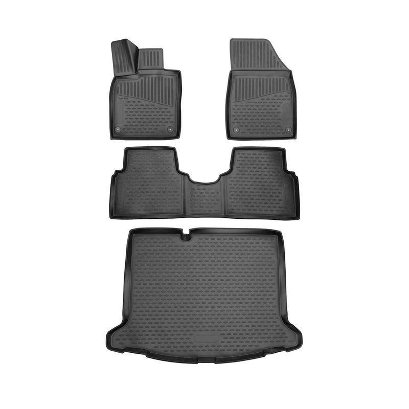 2020-2024 VW ID.3 Floor Mats & Cargo Liner Full Set All Weather Black