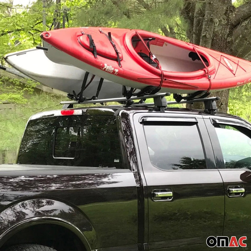 Canoe Boat Surf Kayak Roof Rack Car SUV Truck Top Mount Carrier Cross J-Bar 2 Pc