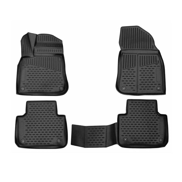 OMAC Floor Mats Liner for VW Touareg 2018-2024 Black TPE All-Weather 4 Pcs