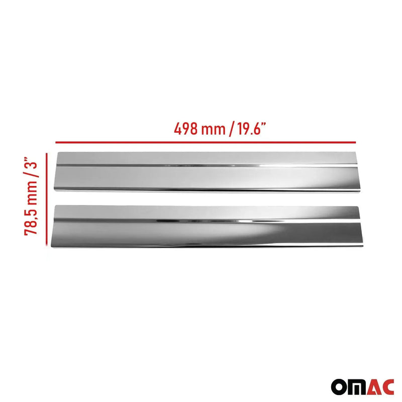 Door Sill Scuff Plate Scratch for Ford Transit Connect 2014-2019 Steel 2 Pcs - OMAC USA