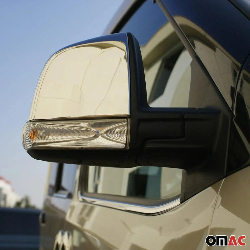 Side Mirror Cover Caps Fits RAM ProMaster City 2015-2022 Chrome Silver 2 Pcs - OMAC USA