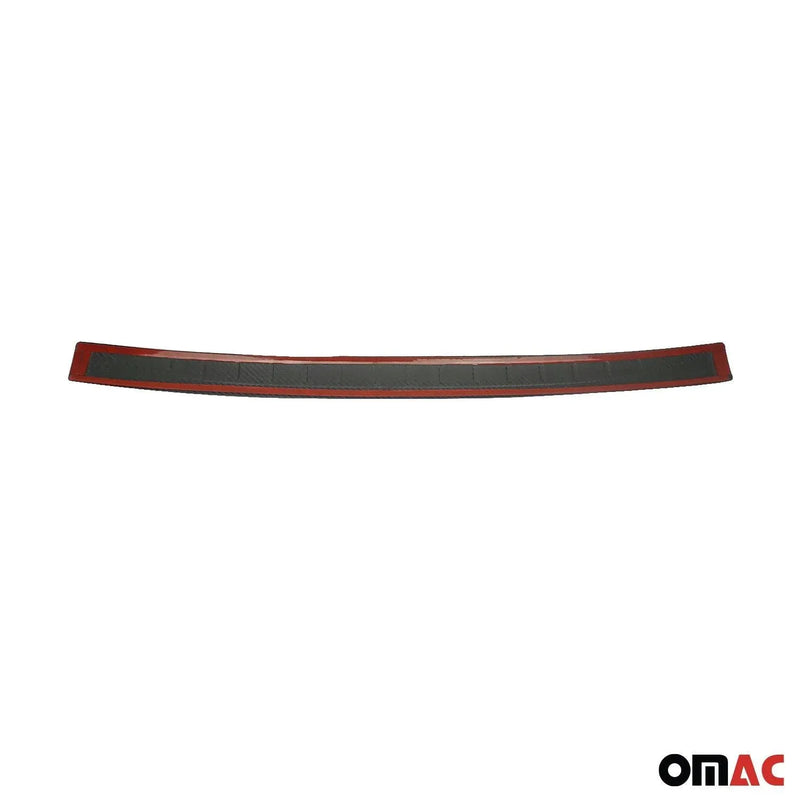 Rear Bumper Sill Cover Protector Guard for Fiat 500 2009-2019 Carbon Fiber - OMAC USA