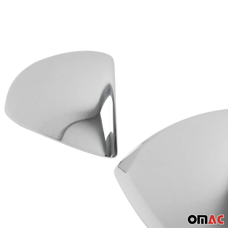 Side Mirror Cover Caps Fits VW Touareg 2011-2018 Steel Silver 2 Pcs - OMAC USA