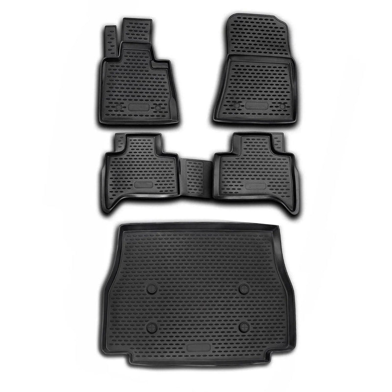 Custom Floor Mats & Cargo Liners for BMW X5 E53 2000-2006 Rubber TPE Black 5Pcs - OMAC USA