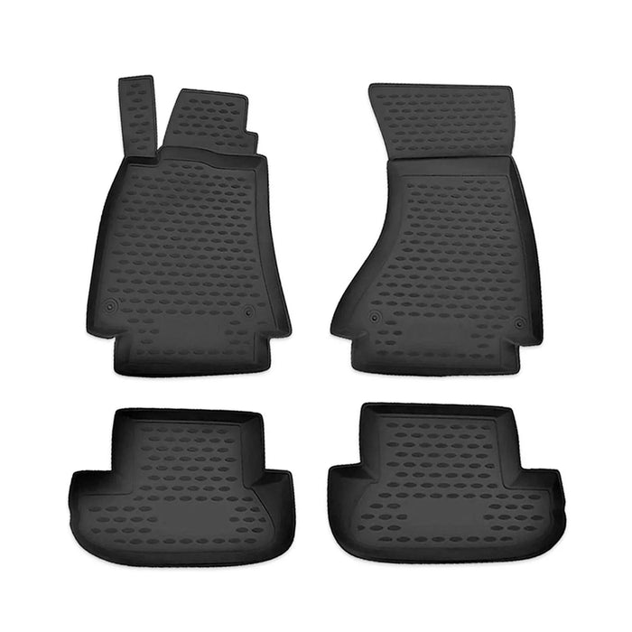 OMAC Floor Mats Liner for Audi S5 RS5 2008-2017 Black TPE All-Weather 4 Pcs