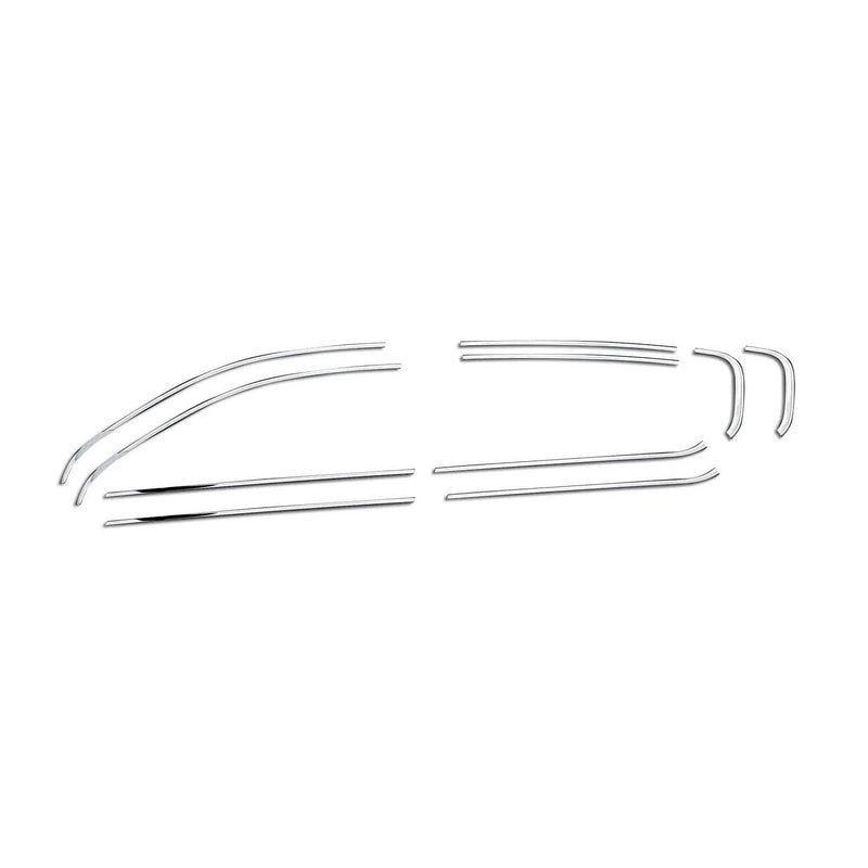 2014-2020 Peugeot 308 Window Molding Trim Streamer Steel Silver 10 Pcs