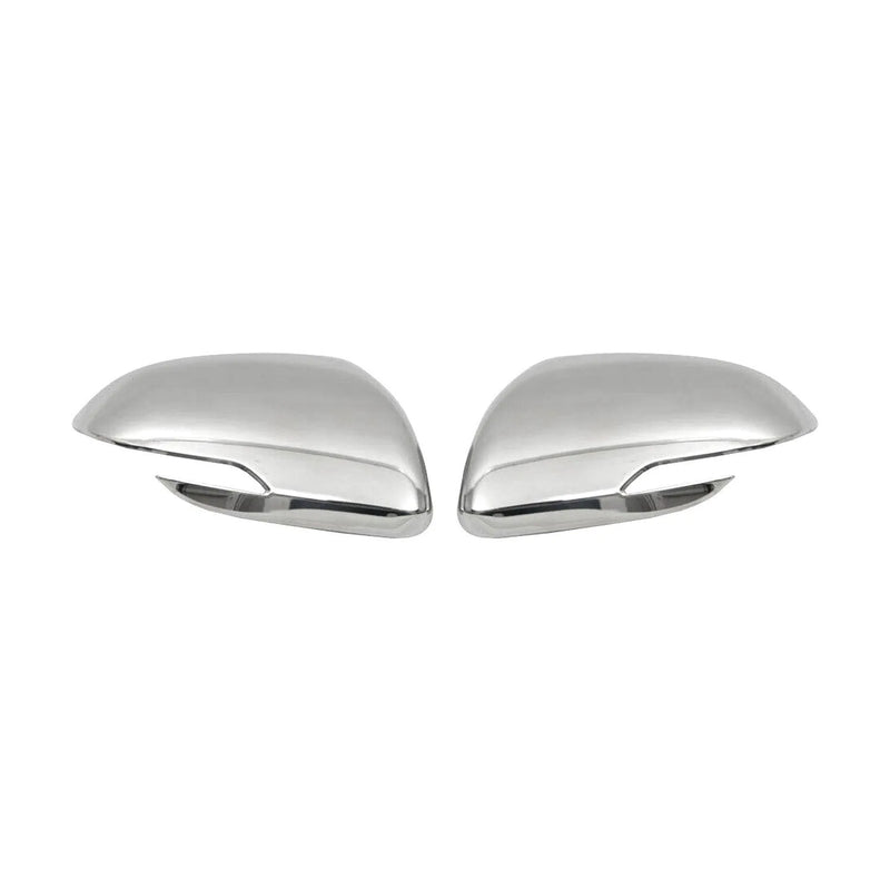 Side Mirror Cover Caps Fits Kia Rio 2018-2023 Steel Silver 2 Pcs - OMAC USA