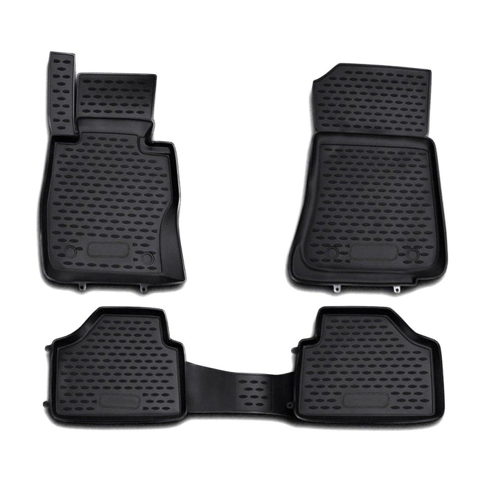 OMAC Floor Mats Liner for BMW X1 E84 2010-2015 Rubber TPE Black 4Pcs