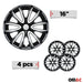 16" Wheel Covers Hubcaps for Toyota RAV4 Black White Gloss - OMAC USA