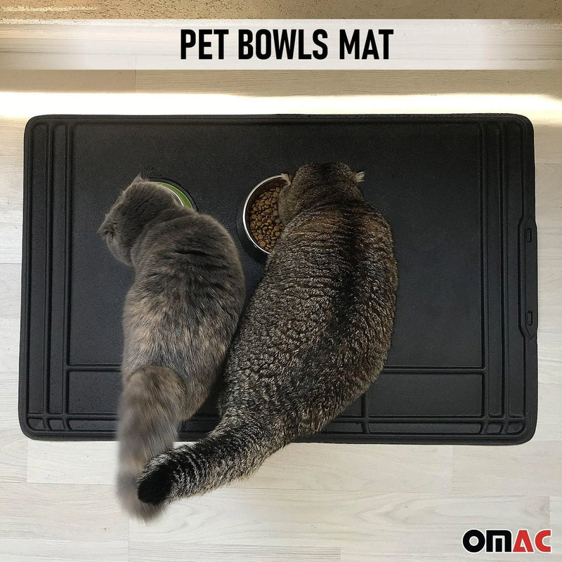 OMAC Pet Feeding Mat Waterproof Anti-Slip Dogs and Cats Food Placement Mat