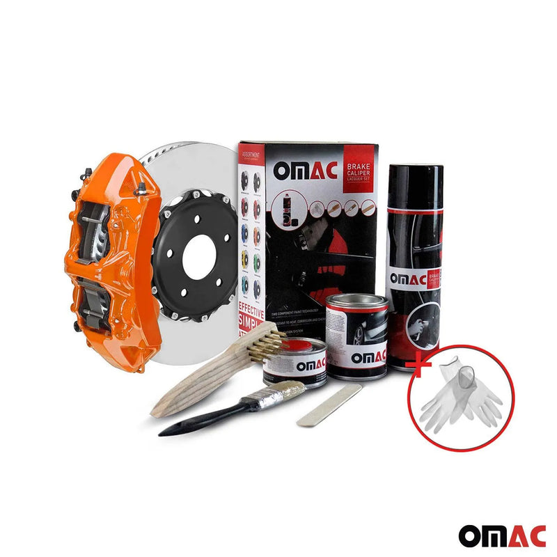 OMAC Brake Caliper Epoxy Based Car Paint Kit Arizona Orange Glossy High-Temp