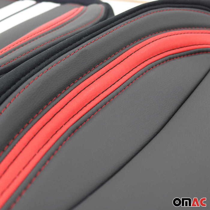 Front Car Seat Covers Protector for Mercedes Polycotton Black Red White 2Pcs