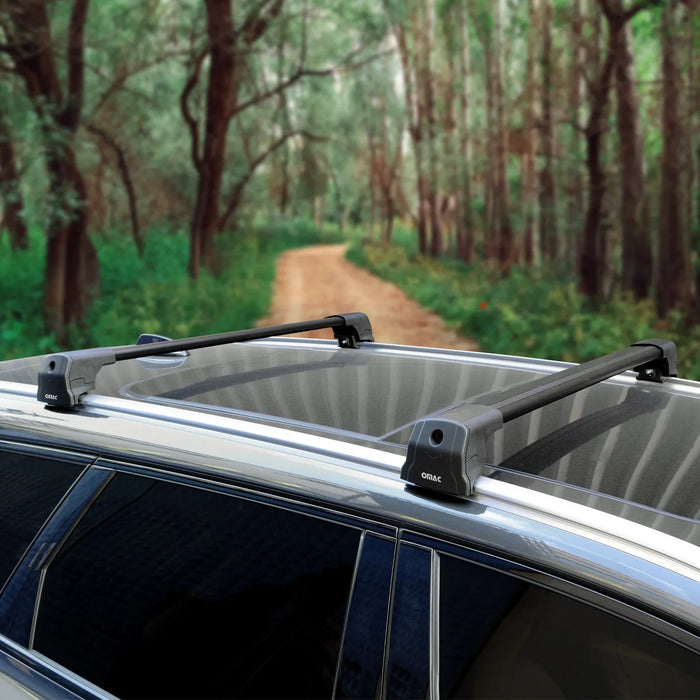 Alu Roof Racks Cross Bars Luggage Carrier for Hyundai Tucson 2016-2021 Black