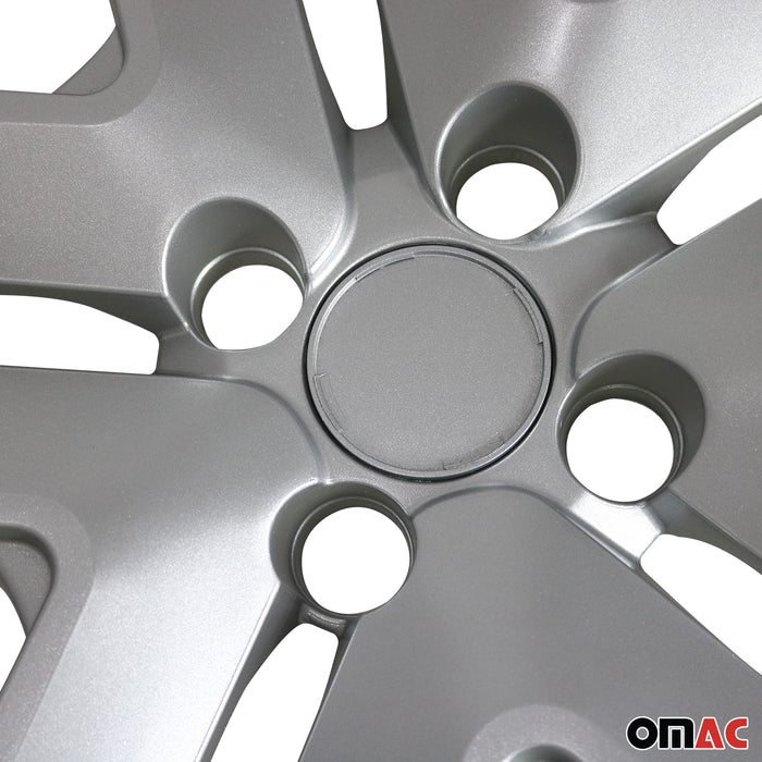 4x 16" Wheel Covers Hubcaps for Mini Silver Gray