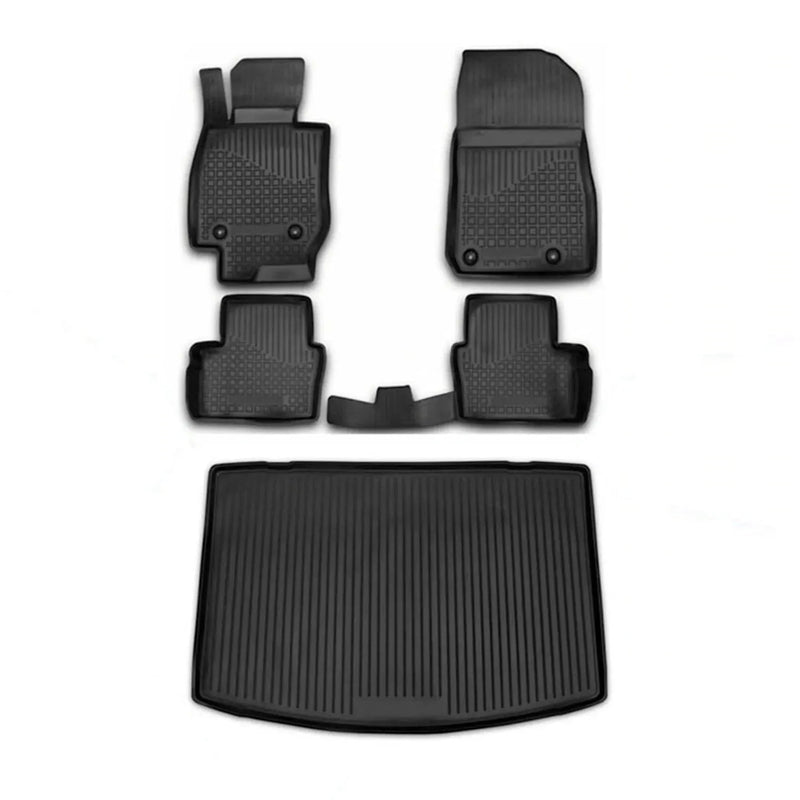 2016-2021 Mazda CX-3 Floor Mats & Cargo Liner Full Set All Weather Black