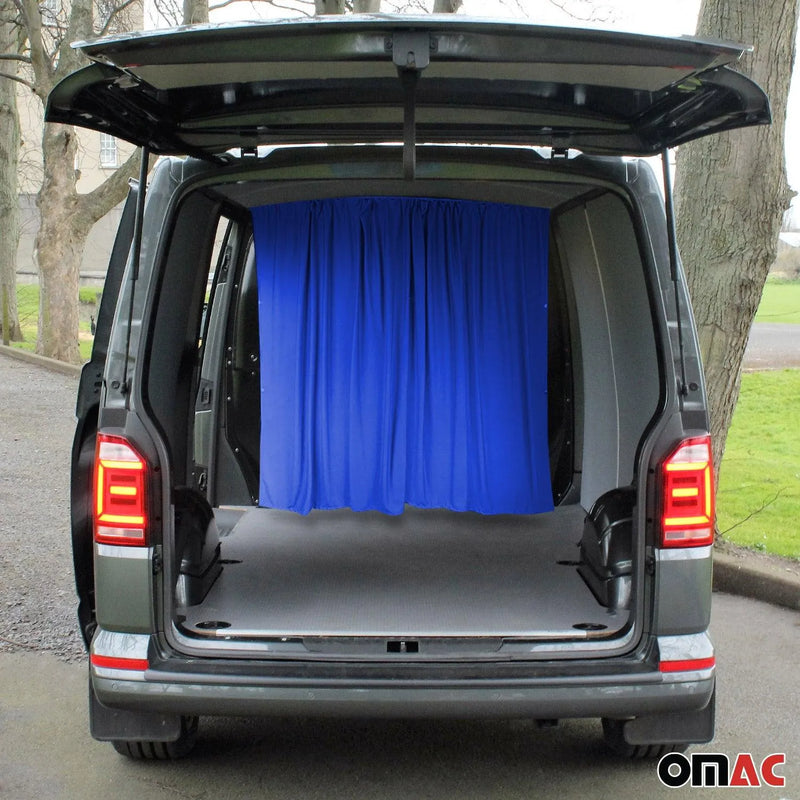 RAM ProMaster City Cabin Divider Curtain Privacy Curtains Blue 2 Curtains