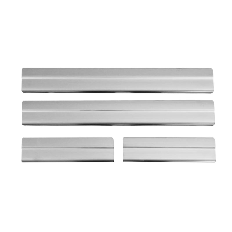 2017-2024 Mazda CX-5 Door Sill Scuff Plate Scratch Protector Steel Silver 4x